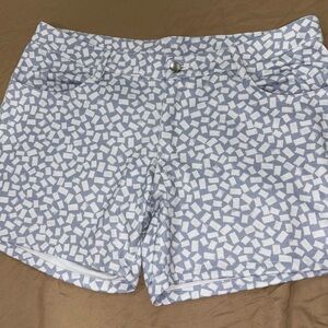 Men's Size 36 Geometric Patterned Casual Shorts